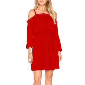 Rebecca Minkoff Red Off-Shoulder Mini Dress